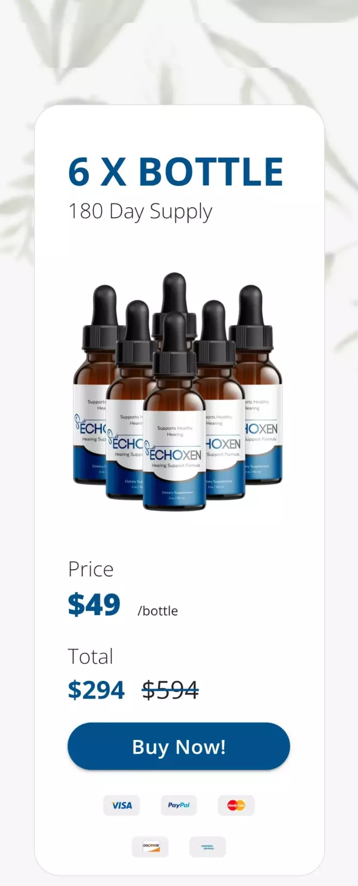 EchoXen™ 6 bottles pricing